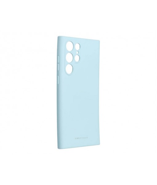 Husa Silicon Roar Space Compatibila Cu Samsung Galaxy S22 Ultra, Albastru Deschis